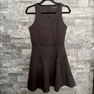 Banana republic fit and flare black dress